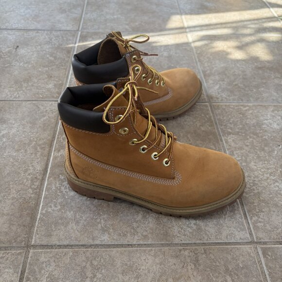 Timberland Basic 6\'\' Waterproof Boots - Wheat 13127 - Men\'s 6.5M main image 8